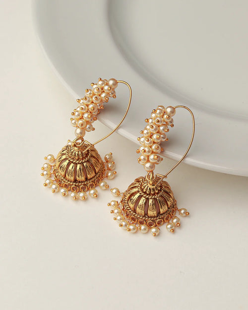 Blossom Drop Jhumka Earrings