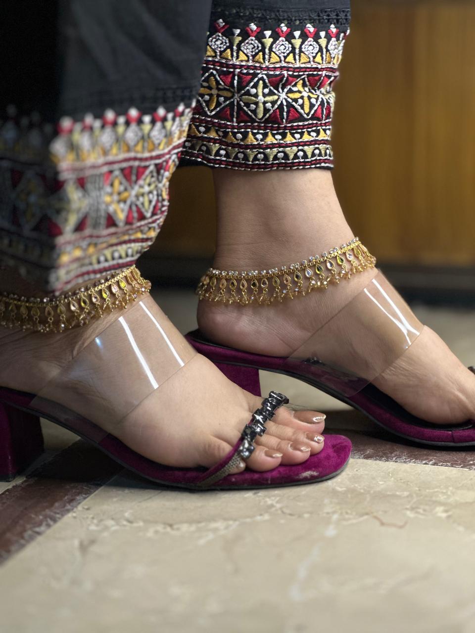 Elegant Crystal Drop Anklet