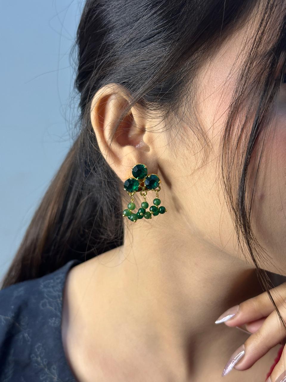 Emerald Blossom Pearl Drops