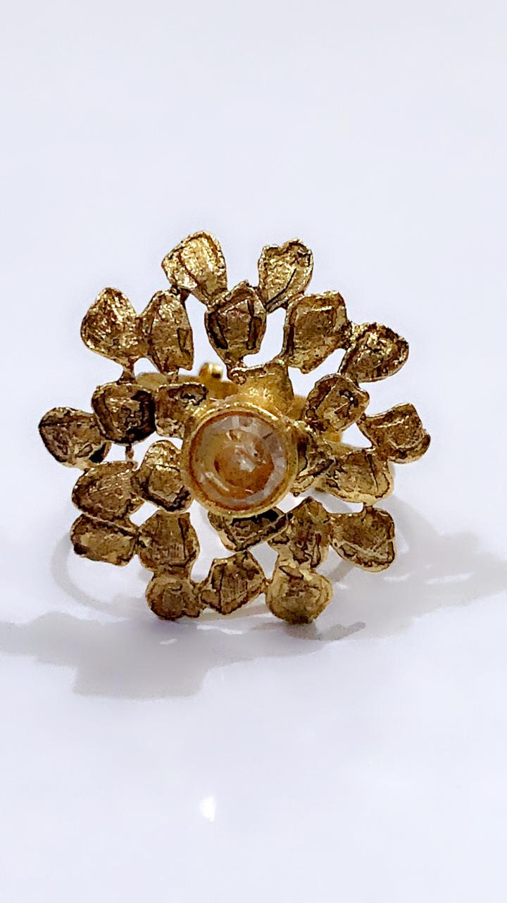 Floral Radiance Statement Ring