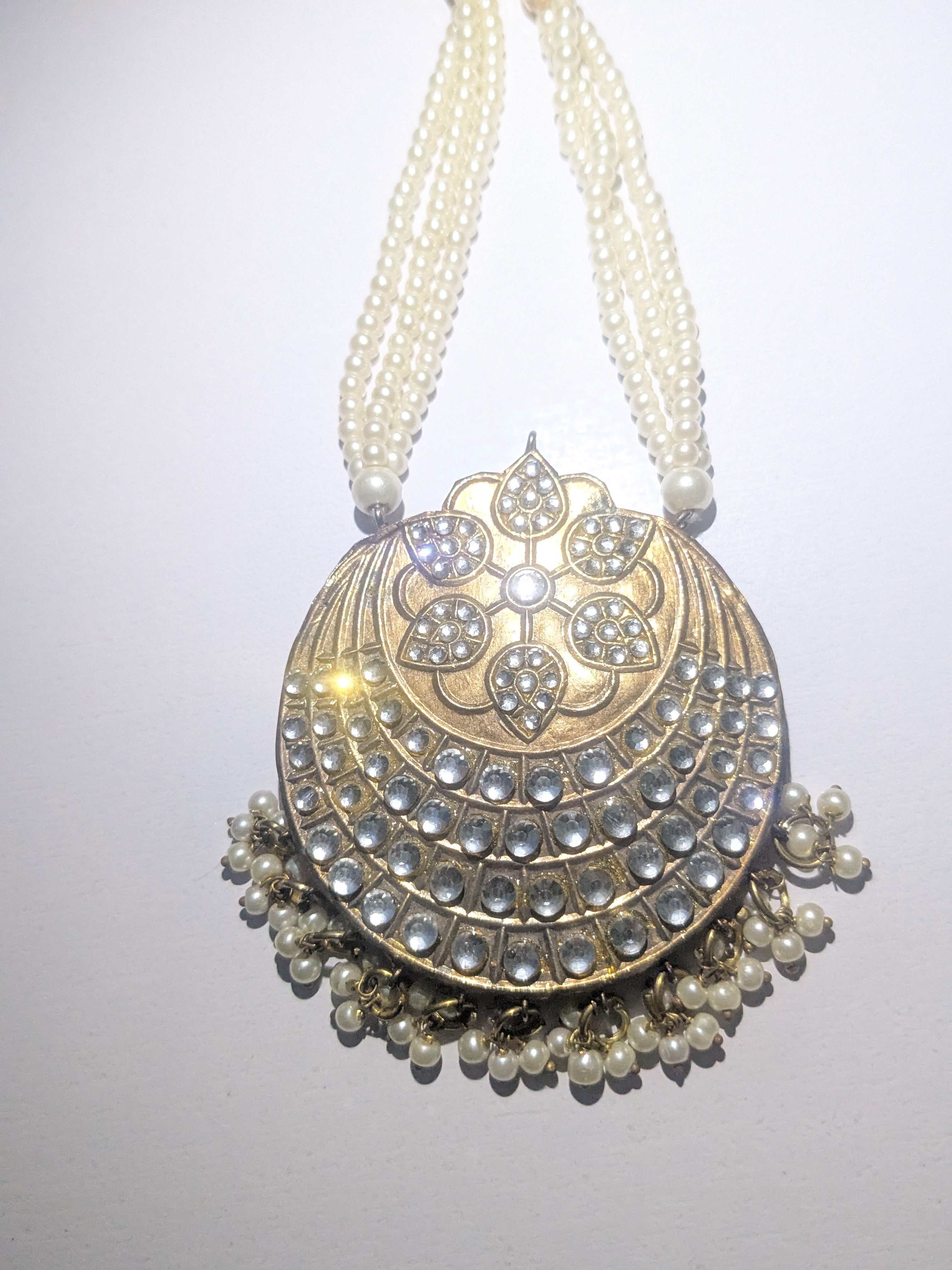 Pearl Studded Statement Necklace
