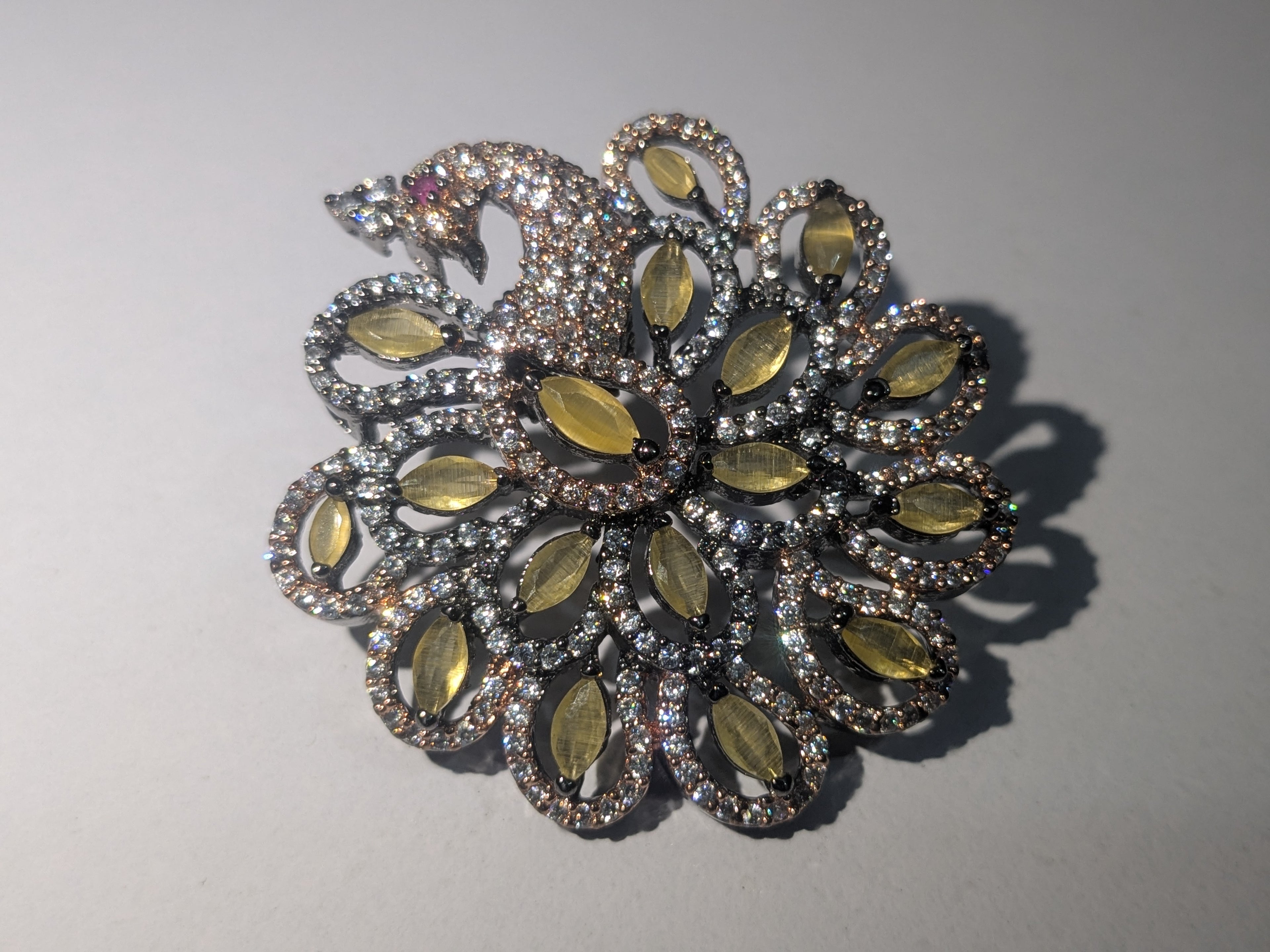 Majestic Peacock Statement Earrings