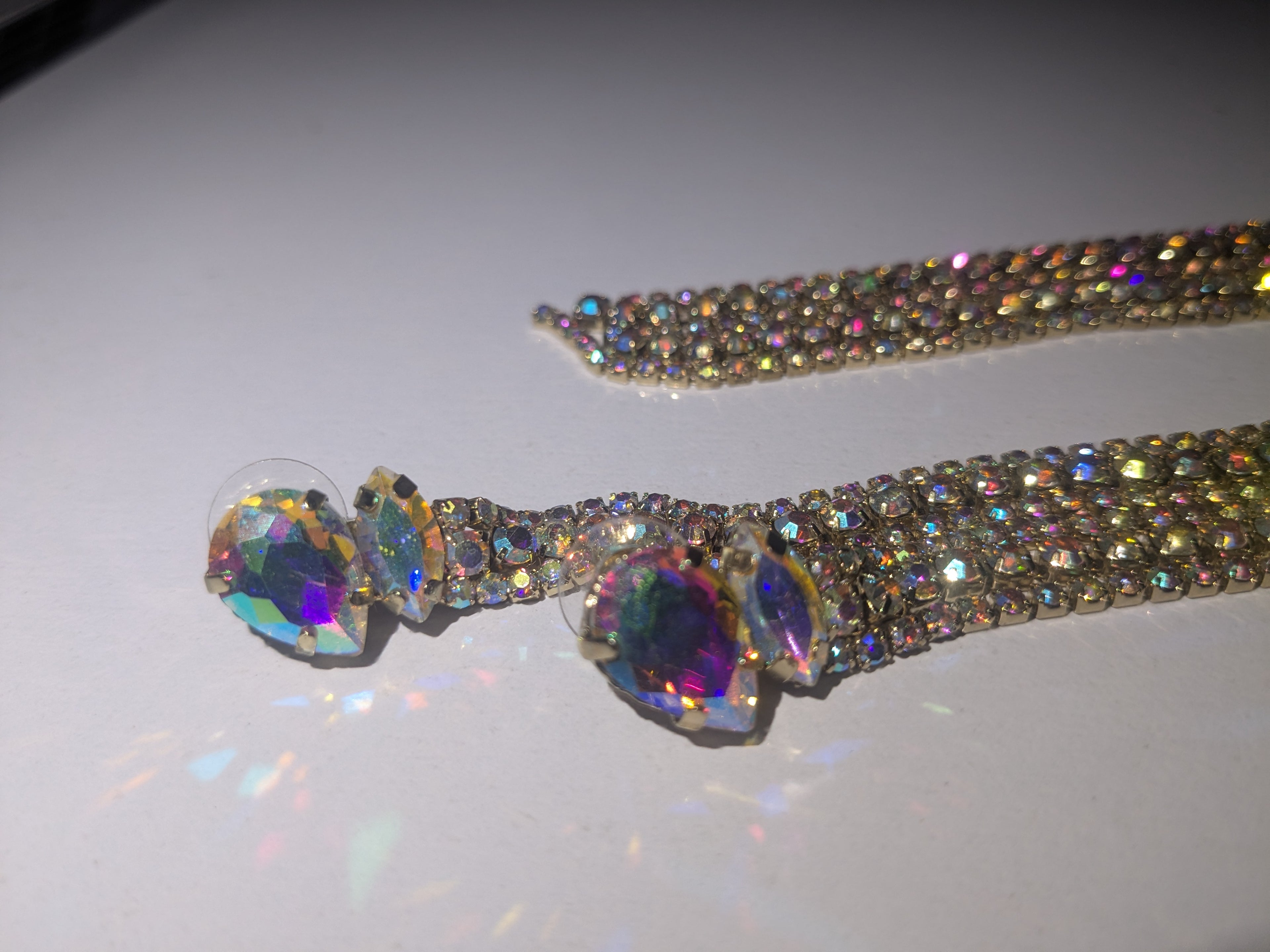 Radiant Prism Crystal Earrings