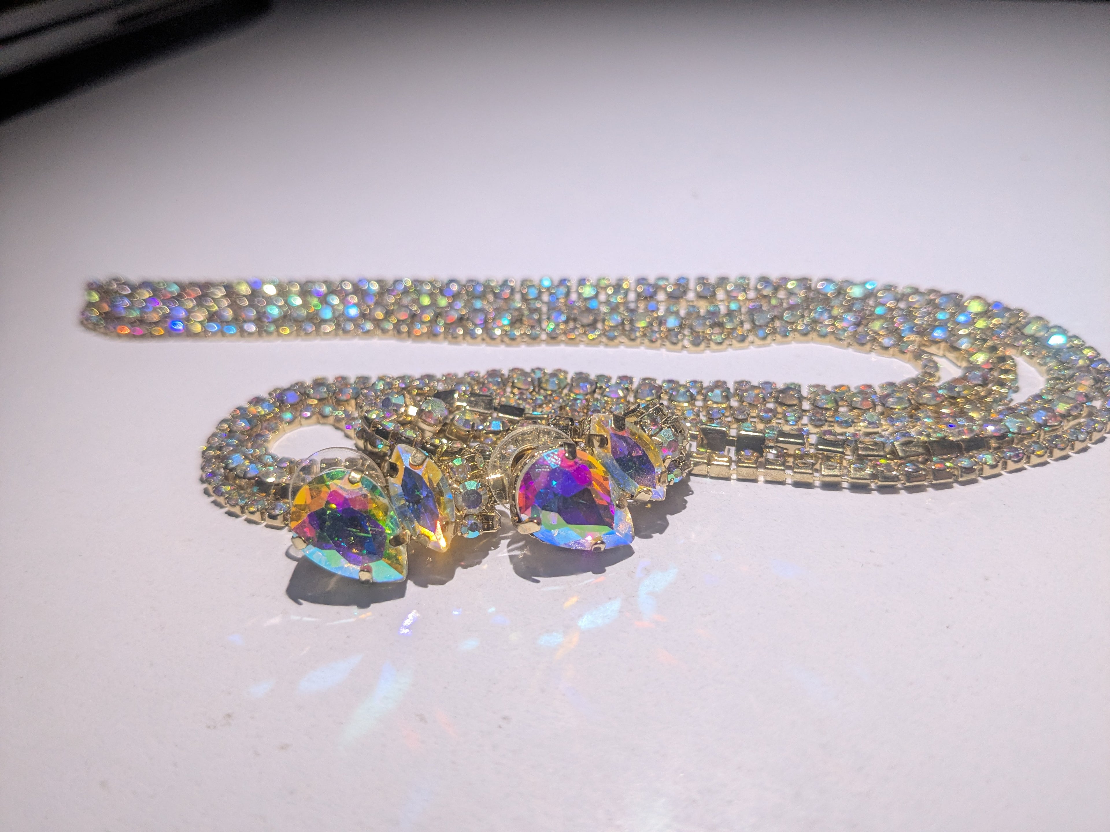 Radiant Prism Crystal Earrings