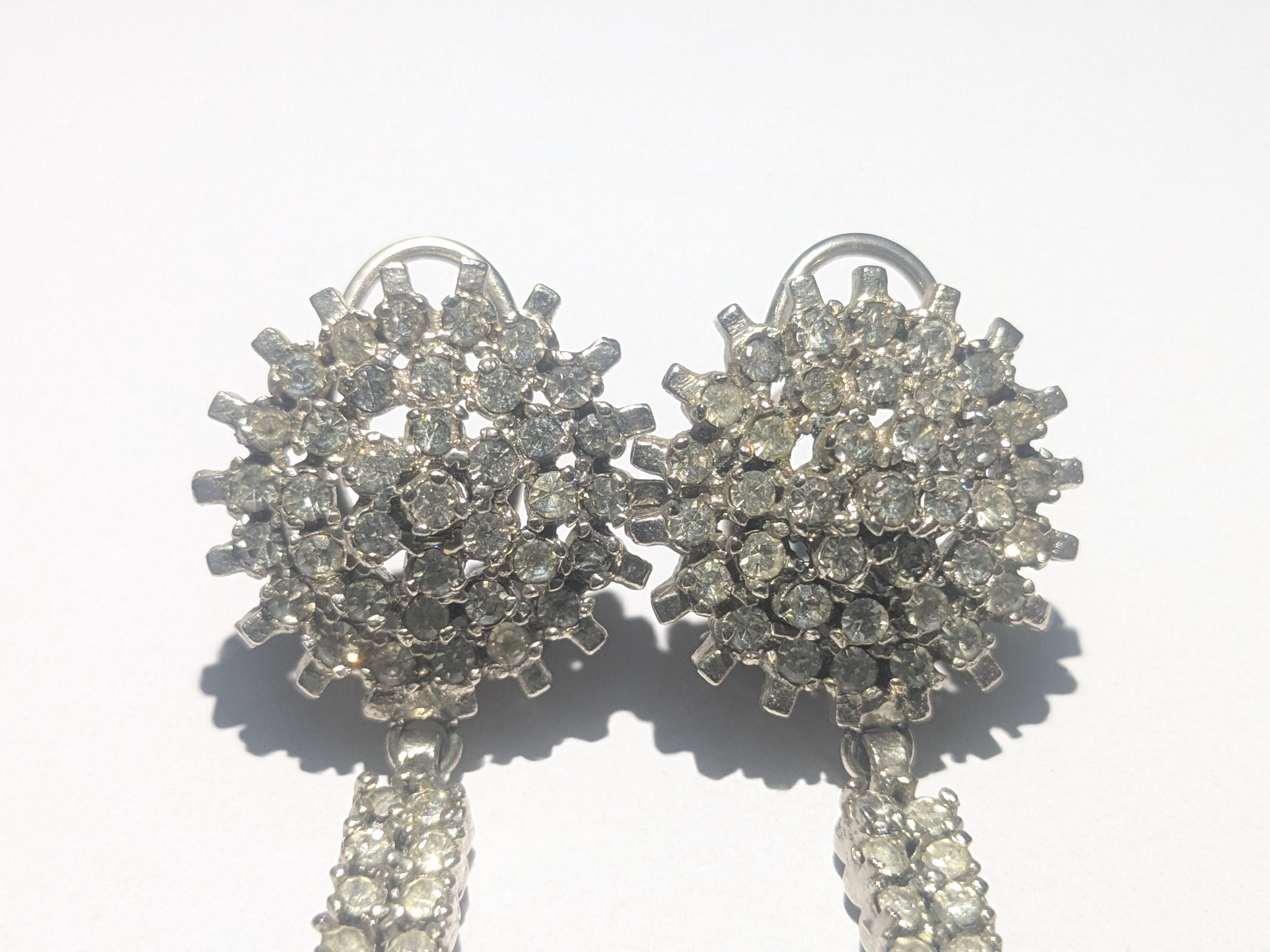 Crystal Bloom Dangle Earrings