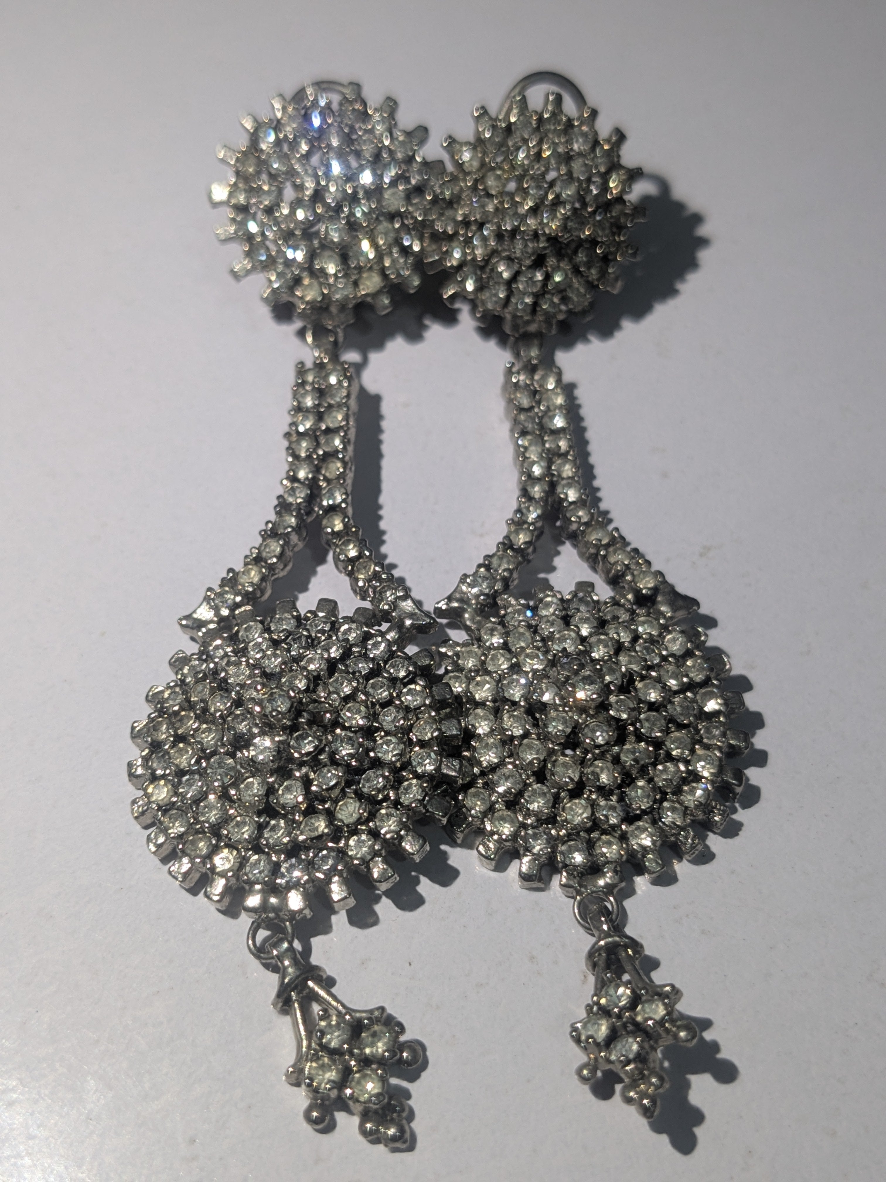 Crystal Bloom Dangle Earrings