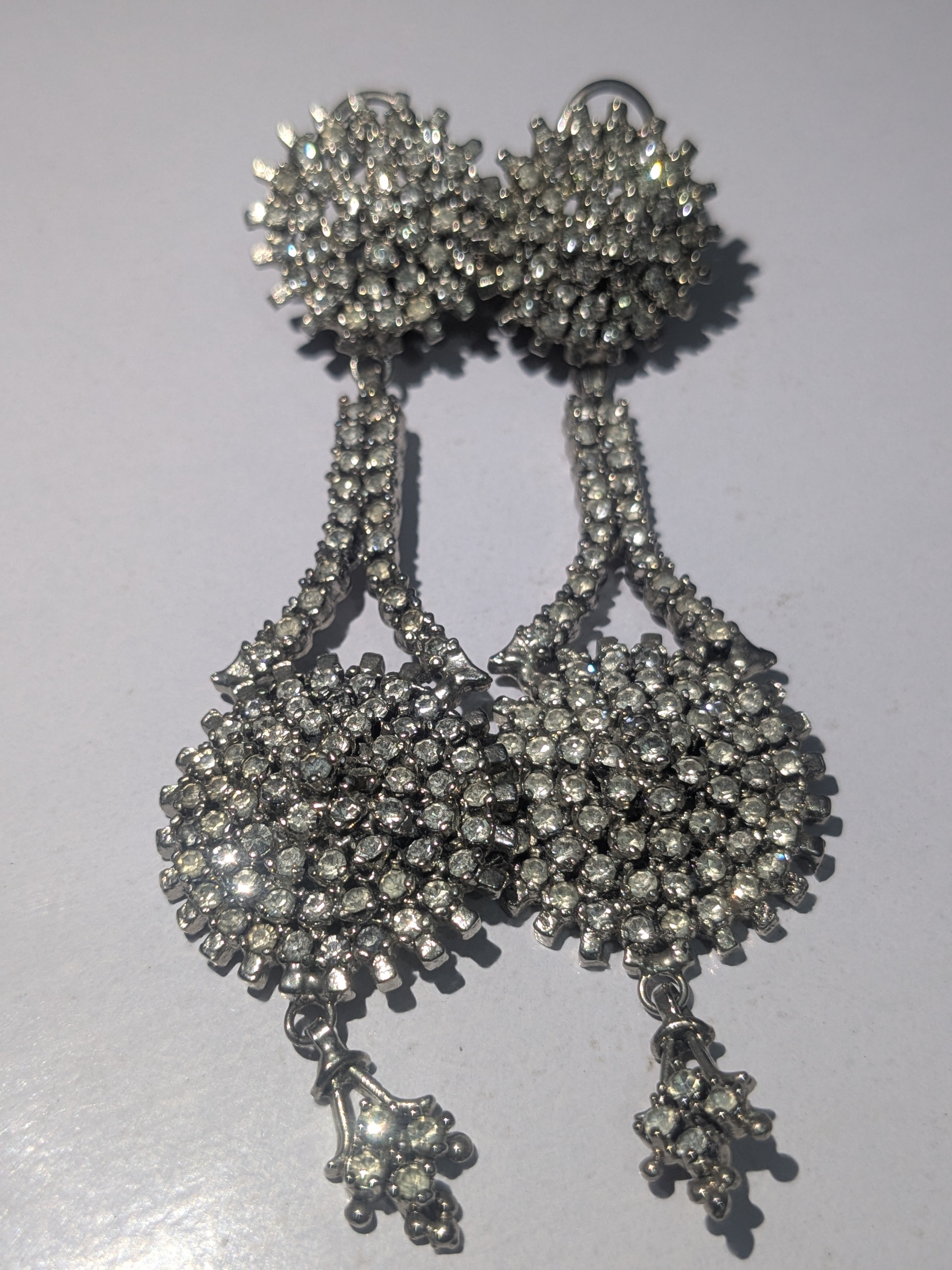 Crystal Bloom Dangle Earrings