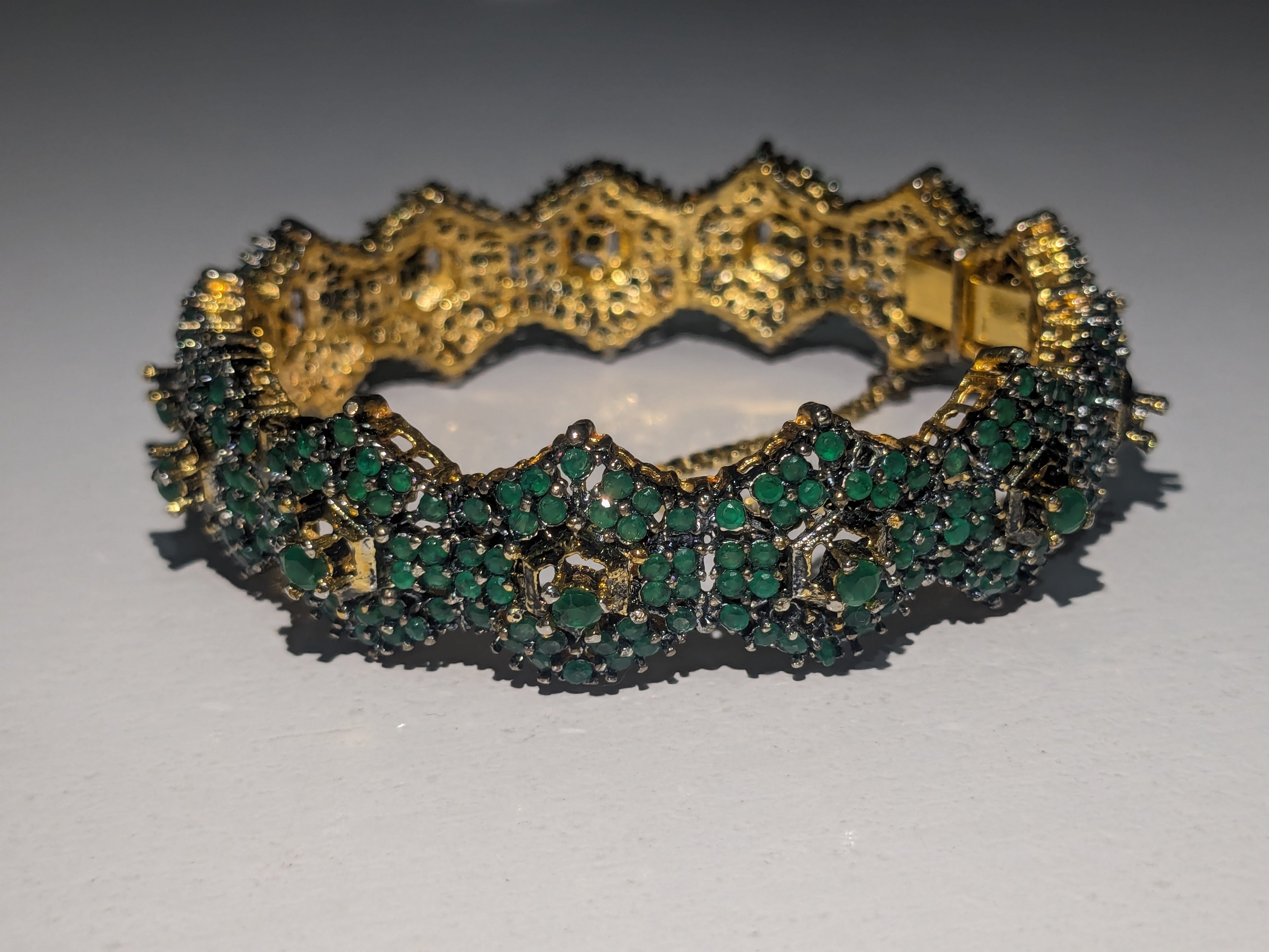 Royal Emerald Charm Bracelet