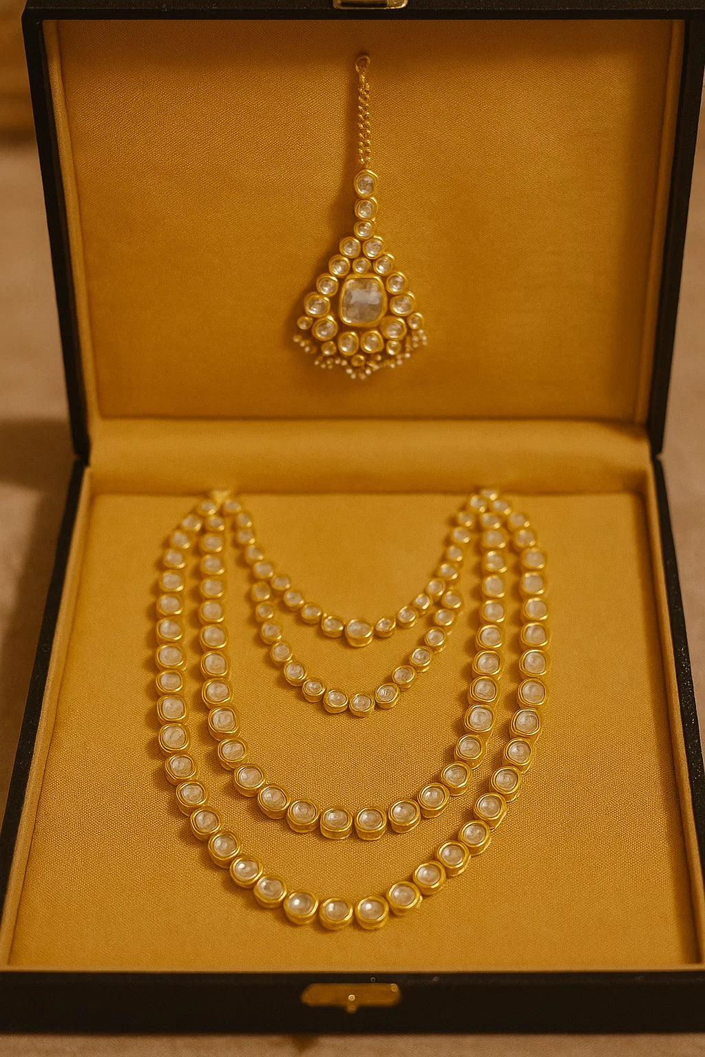 Handcrafted Kundani Necklace Set