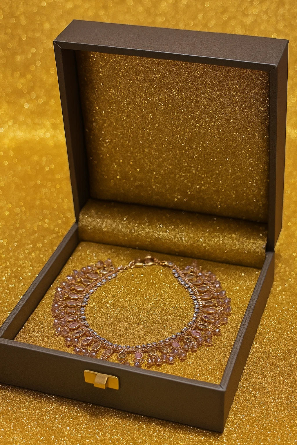 Crystal Drop Chain Anklet